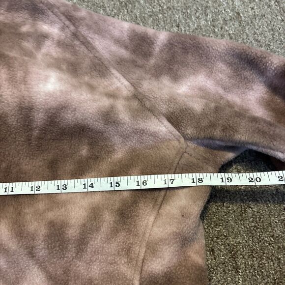 Patagonia Sweater Women Small Tye Synchilla Fleece Sweatshirt 1/4 Zip Pullover - Picture 3 of 9